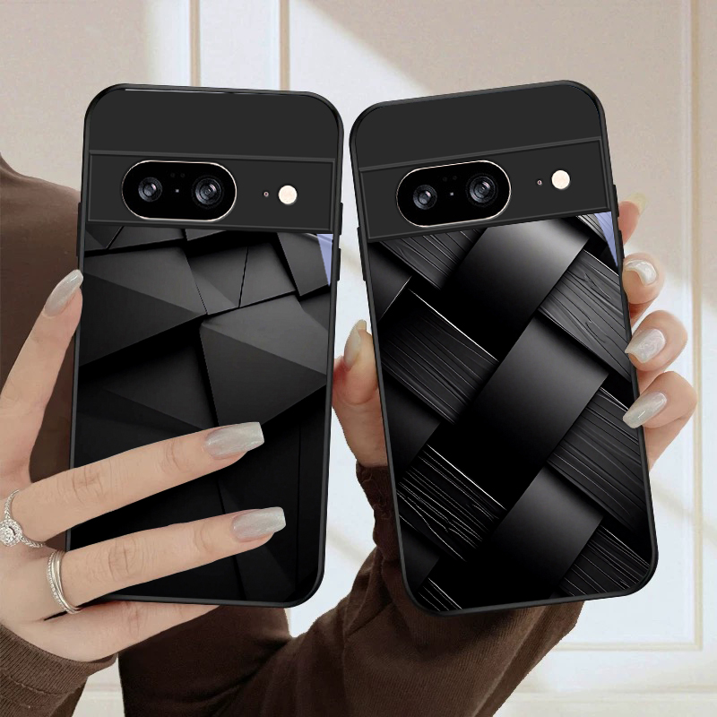 Google Pixel 9 Pro - Coque de téléphone en verre noir