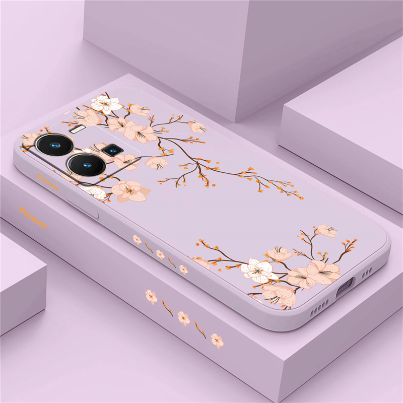 Vivo Y28 - Étui à fleurs florales pour VIVO