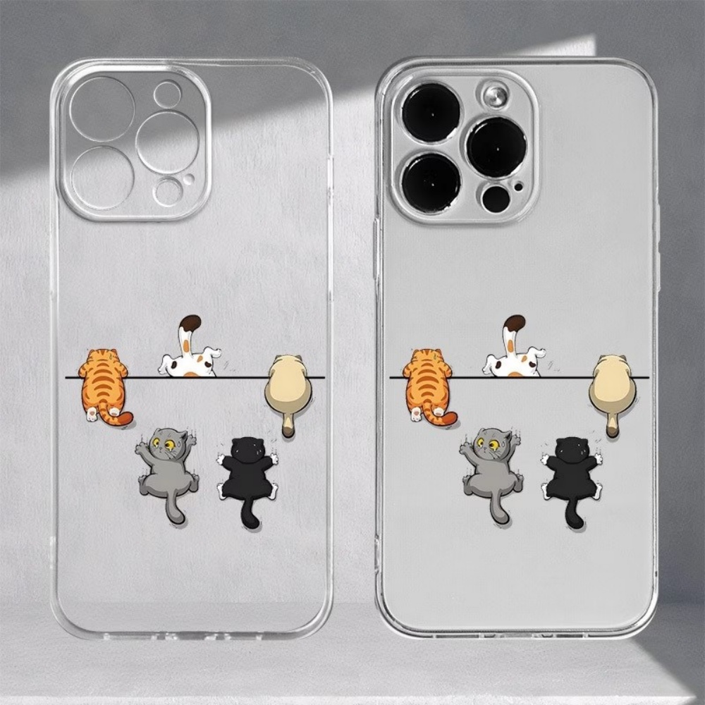 Apple Iphone 15 Pro Max - Coque de téléphone motif cinq chats