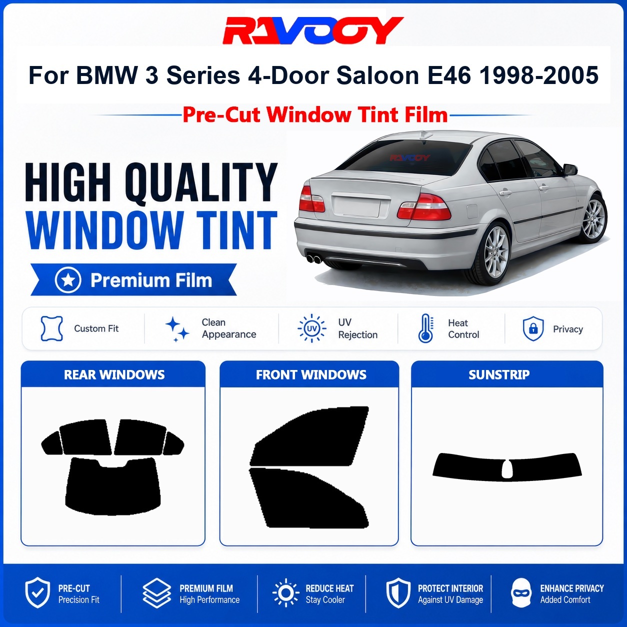 Privacy Screen Protector - Film teinté pour vitres de voiture