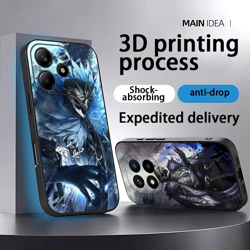 Xiaomi Redmi Note 14 - Genshin Impact Capitano coque de téléphone
