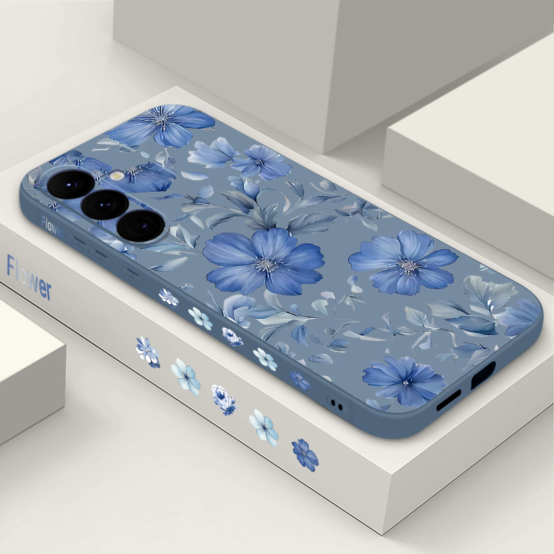 Samsung Galaxy A55 - Coque de téléphone à motif floral