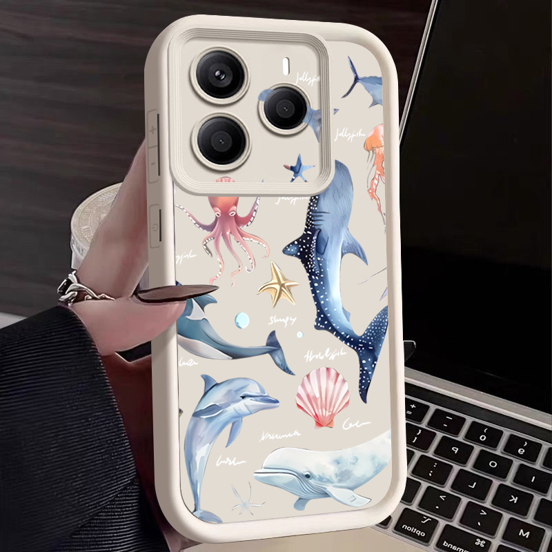 Étui souple à motif de dauphin - Xiaomi Redmi Note 14 avis et prix